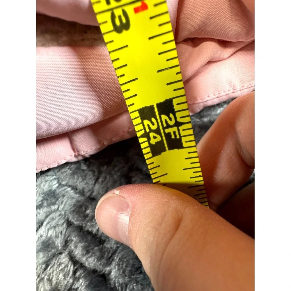 Eddie Bauer Puffer Jacket‎ Girls L(12-14) Pink Colorblock Sherpa Hooded Full Zip